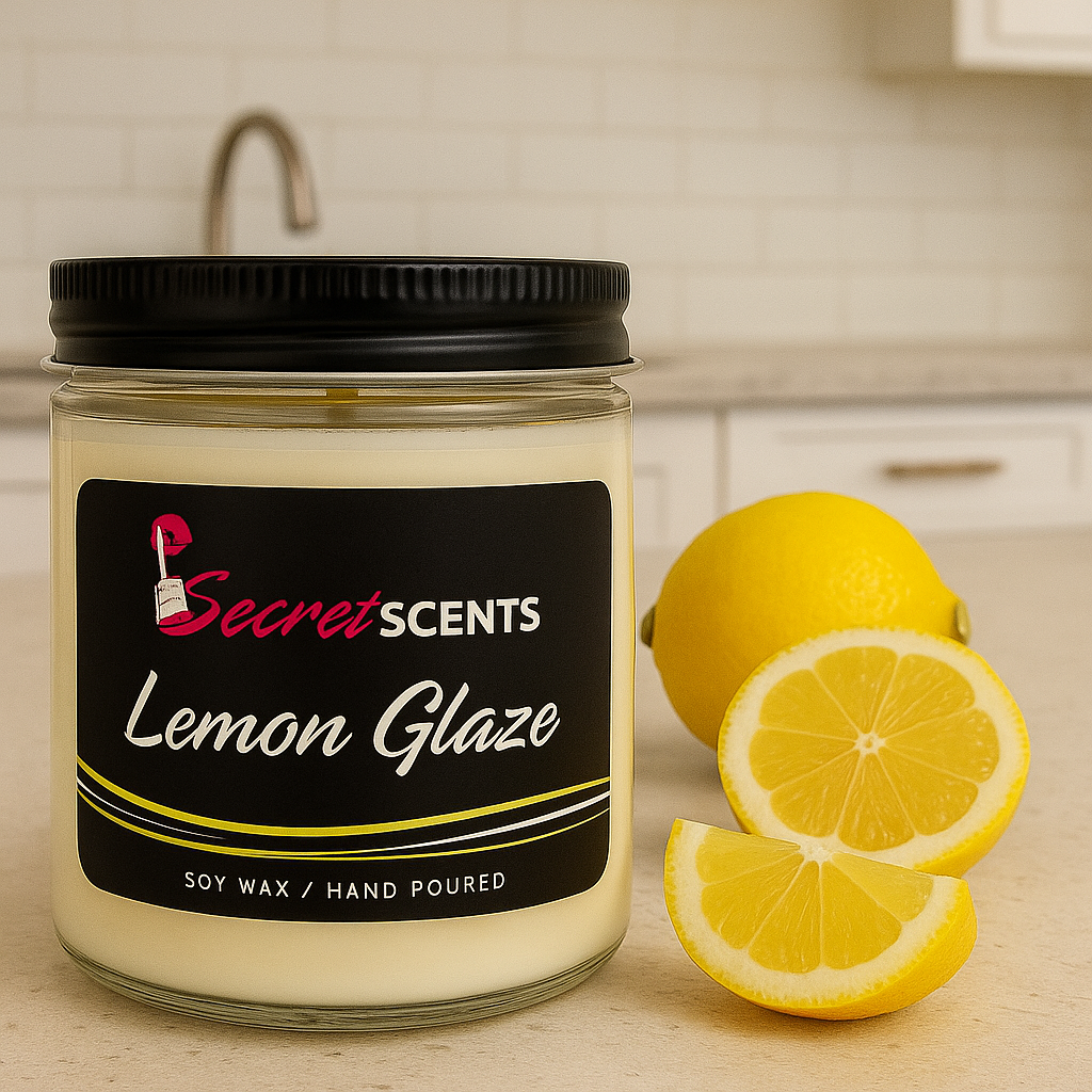 Lemon Glaze Highly Scented Natural Soy Wax Candle