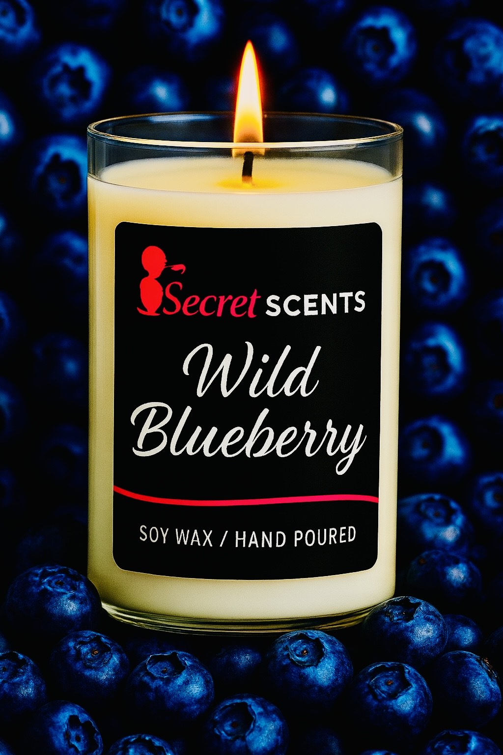 Wild Blueberry Highly Scented Natural 16oz Soy Wax Candle