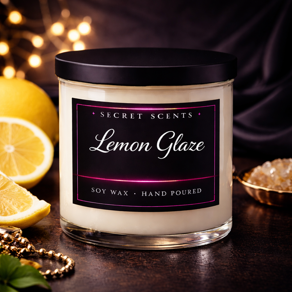 Lemon Glaze Highly Scented Natural Soy Wax Candle
