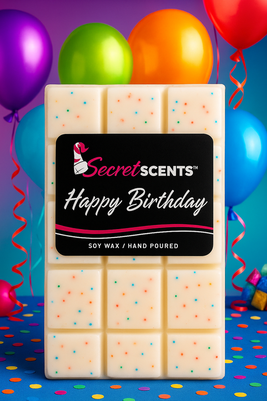 Happy Birthday Highly Scented Natural Soy Wax Melts (1 bars/10ct)
