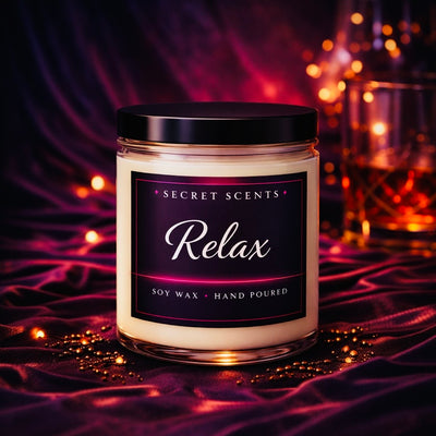 Relax Highly Scented Natural Soy Wax Candle