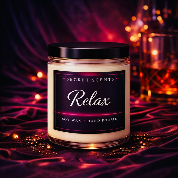 Relax Highly Scented Natural Soy Wax Candle