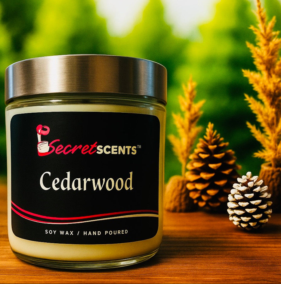 Cedarwood Highly Scented Natural Soy Wax Candle