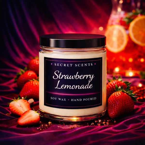 Strawberry Lemonade Highly Scented Natural Soy Candle
