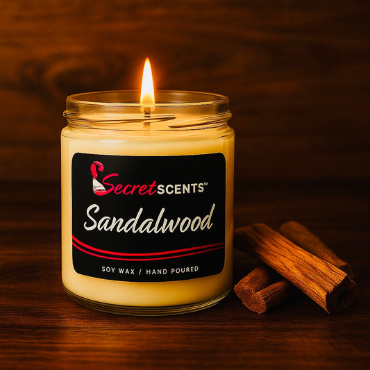 Sandalwood Highly Scented Natural Soy Wax Candle