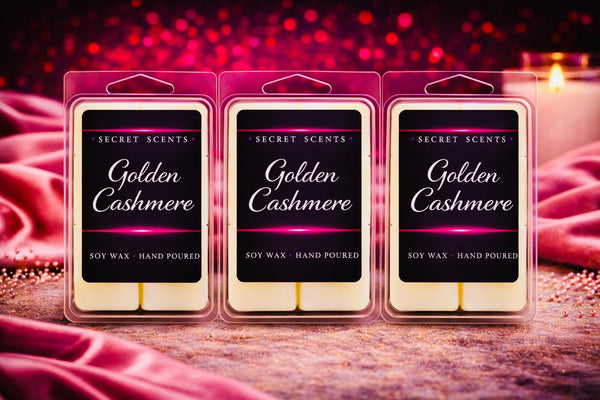 Golden Cashmere Highly Scented Wax Melt 3 pk