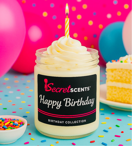 Happy Birthday Highly Scented Natural Soy Wax Candle