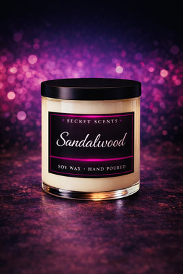 Sandalwood Highly Scented Natural Soy Wax Candle