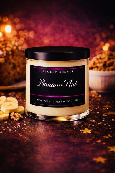 Banana Nut Highly Scented Natural Soy Wax Candle