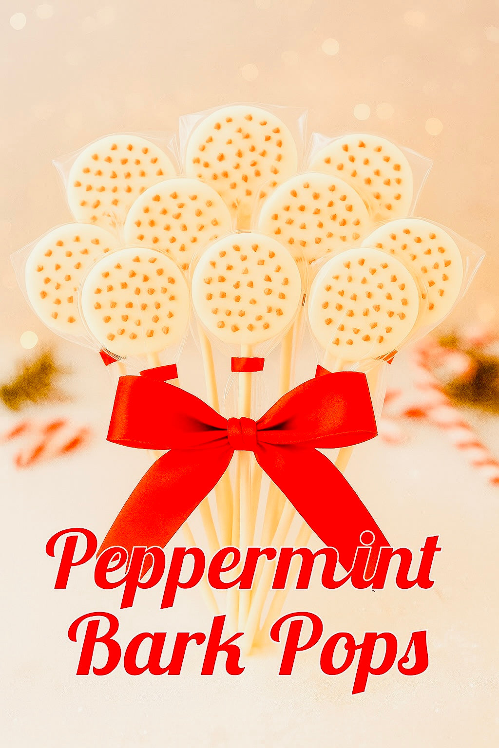 Peppermint Bark Pops Highly Scented Natural Soy Wax 10 count Wax Melts