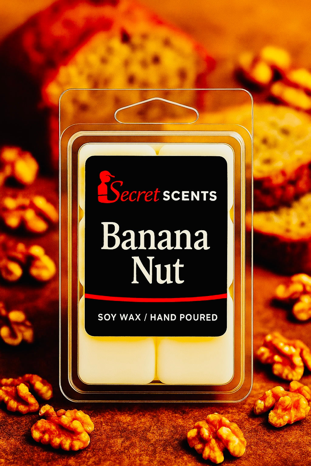 Banana Nut Highly Scented Natural Soy Wax Melts (1pk/6ct)