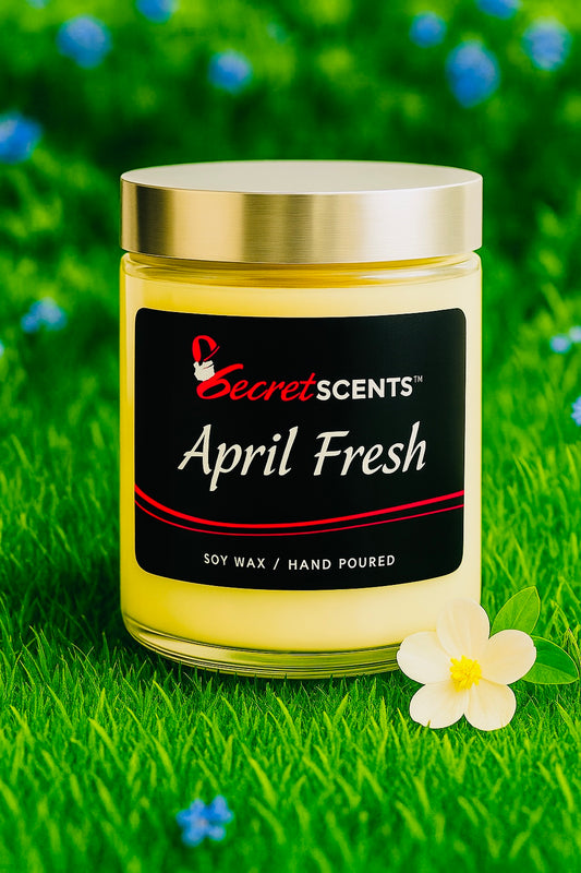 April Fresh Highly Scented Natural Soy Wax Candle