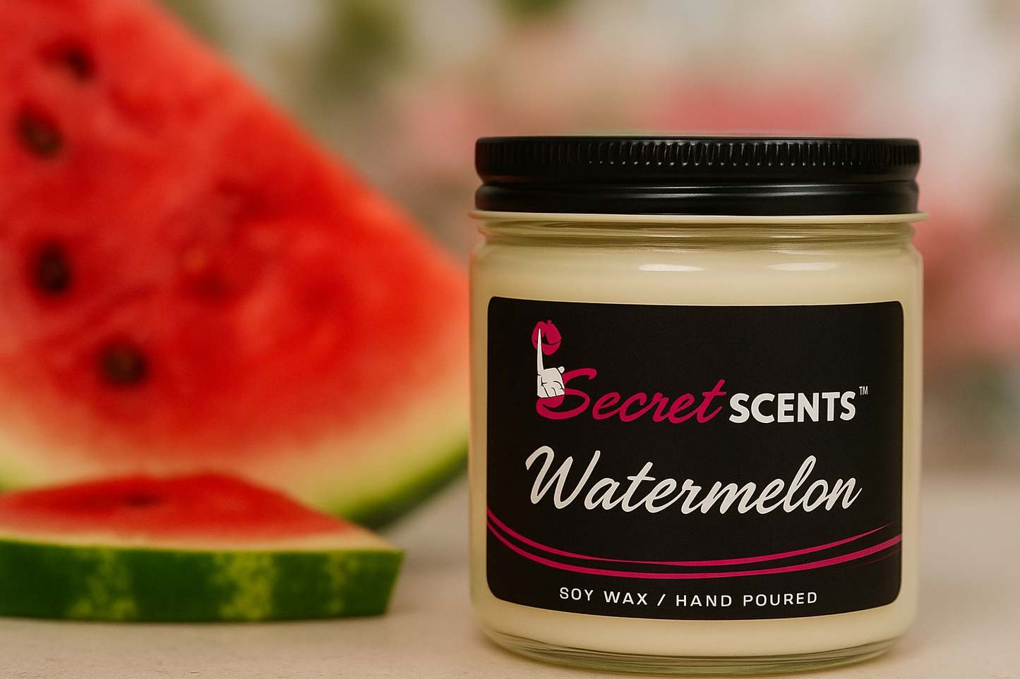 Watermelon Highly Scented Natural Soy Wax Candle